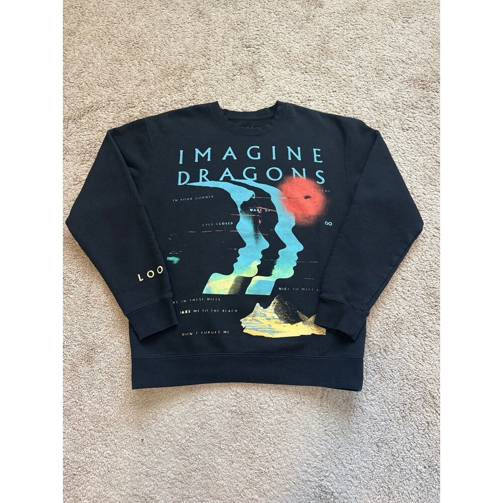 Imagine Dragons 2024 Loom Unisex Tour Sweatshirt Size Medium